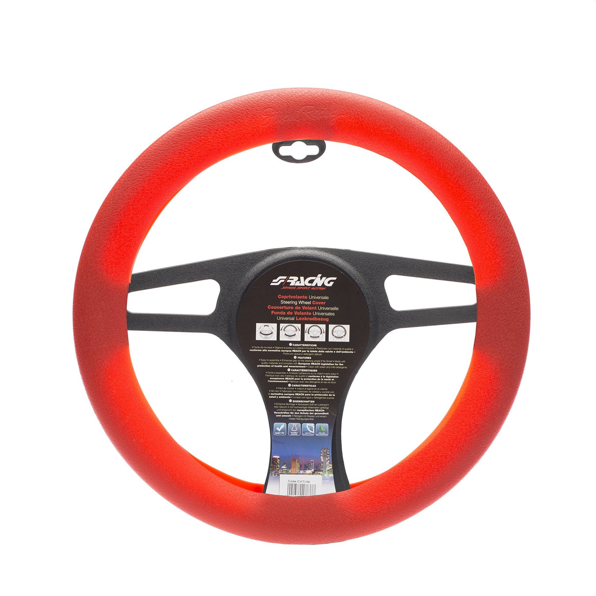 Simoni Racing CVT/33R Universal Lenkrad Taschenbuch, Rot Simoni Racing CVT/33R Universal Lenkrad Taschenbuch, Rot von Simoni Racing
