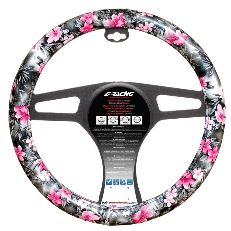 Simoni Racing CVT/36 Lenkradbezug, Blumen von Simoni Racing