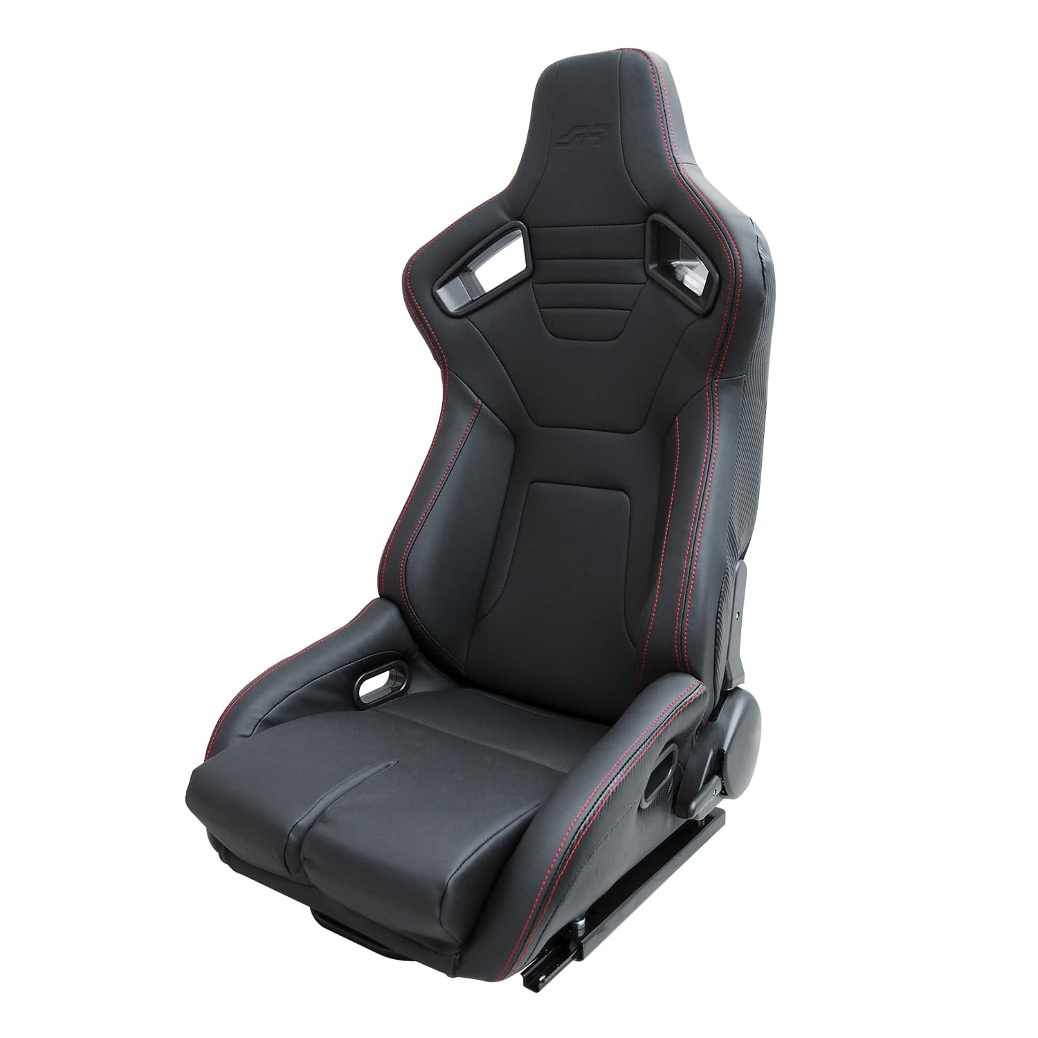 Simoni Racing SRS/11S Sportsitz Emerson Verstellbar, aus schwarzem Kunstleder mit Carbon-Optik - Verstellhebel links Simoni Racing SRS/11S Sportsitz Emerson Verstellbar, aus schwarzem Kunstleder mit Carbon-Optik - Verstellhebel links von Simoni Racing