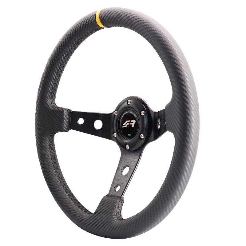 Simoni Racing STAGE Sportlenkrad Universal aus Carbon-Look-Leder von Simoni Racing