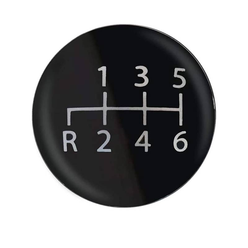 Simoni Racing Schaltknauf Schaltmuster 6-Gang (Rückwärtsgang links unten) Ø30mm, Schwarz von Simoni Racing