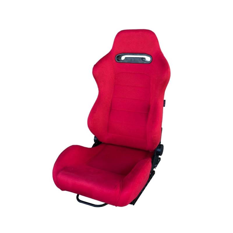 Simoni Racing Sportsitz Miky - Rot - Doppelseitig Verstellbare Rückenlehne - incl. Schienen von Simoni Racing