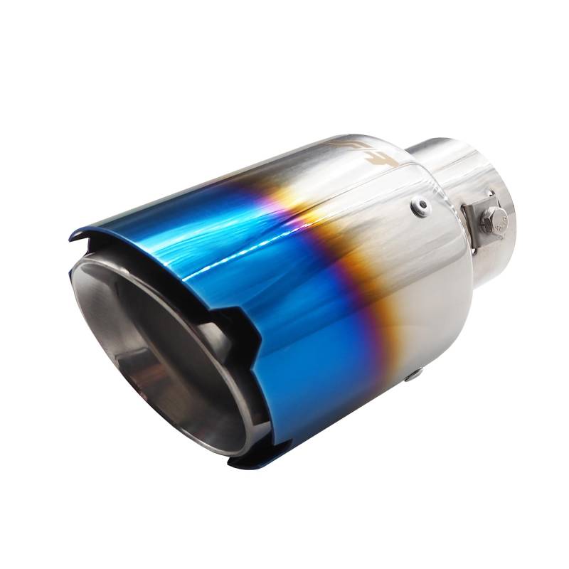 Simoni Racing TRX/111B Universal Auspuffblende Single Out 89mm abgewinkelt Edelstahl Titanium Look von Simoni Racing