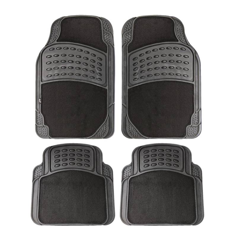 Simoni Racing TSRG/N3 Schneidbare Gummimatten, Universell, 4-teilig Set - Aus Gummi und schwarzem Teppich von Simoni Racing