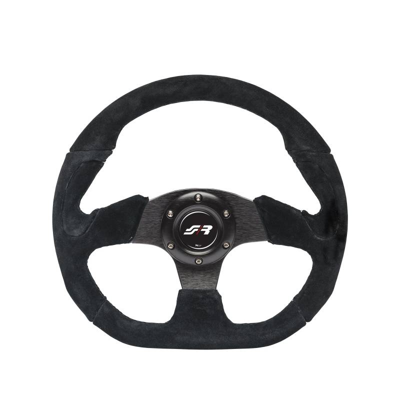 Simoni Racing Universal Lenkrad X2 Shammy Leather - Schwarz Suède - Durchmesser 330mm von Simoni Racing