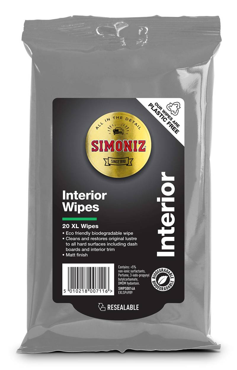 SIMONIZ SWPS0014A Innenreinigungstücher Bio, Weiß von Simoniz