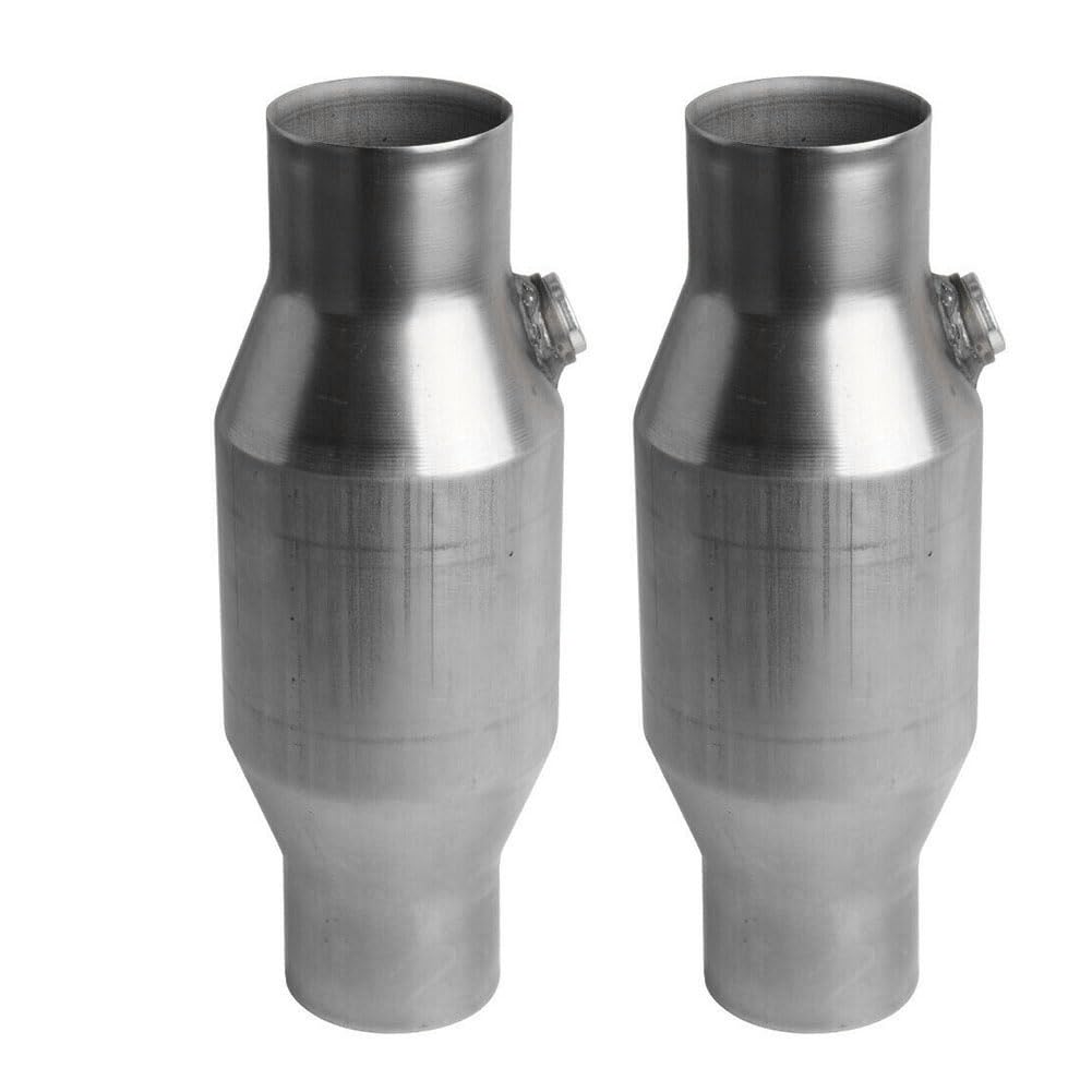 Simpls 2 Stück Universalkatalysator 2,5-Katalysator Gesponnener Universalkatalysator High Flow Edelstahl 425250 Abgaskatalysator Simpls 2 Stück Universalkatalysator 2,5-Katalysator Gesponnener Universalkatalysator High Flow Edelstahl 425250 Abgaskatalysator von Simpls