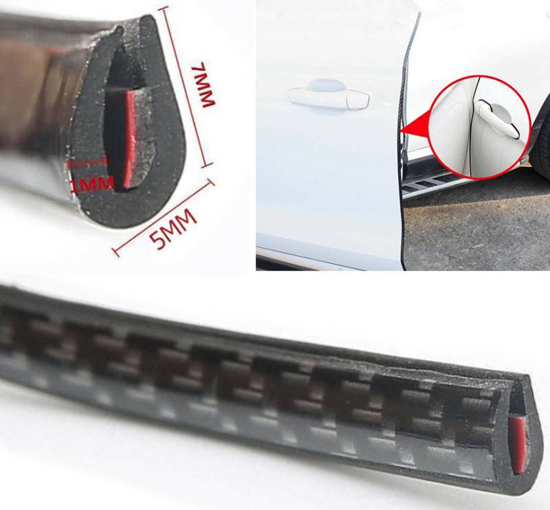 1,39€/m Carbon Gummi Dichtung Klebeband Türen Dachleiste Schiebedach Fenster von Simply NetTrade GmbH