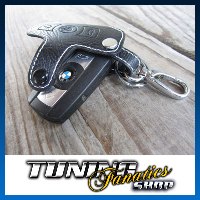 Schlüsseltasche Schlüsseletui Klappschlüssel Schlüssel LEDER Weiss #2 für BMW von Simply NetTrade GmbH