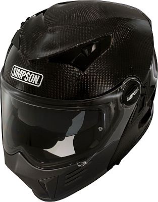 Simpson Darksome Carbon, Klapphelm - Matt-Schwarz - M von Simpson