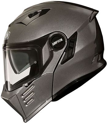 Simpson Darksome Solid, Klapphelm - Grau - L von Simpson