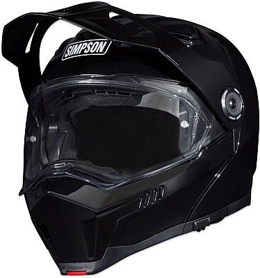 Simpson Journey Bandit Solid, Klapphelm - Schwarz - M von Simpson