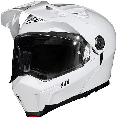 Simpson Journey Bandit Solid, Klapphelm - Weiß - M von Simpson