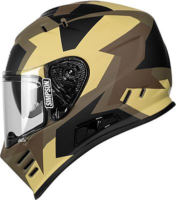 Simpson Venom Comanche, Integralhelm - Matt Oliv/Braun/Schwarz - XXL von Simpson