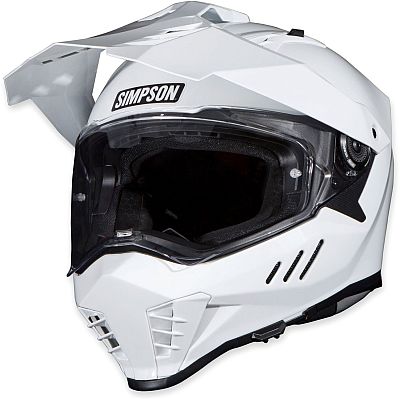 Simpson Xcursion Bandit Solid, Endurohelm - Weiß - L von Simpson