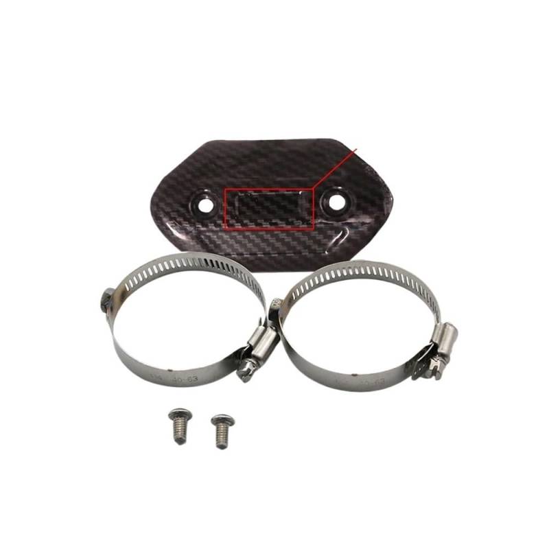 Auspuff Hitzeschutzblech Motorrad 40-63mm Motorrad-Auspuff-Schalldämpfer-Rohrschutz Hitzeschild-Abdeckung Schutz Motorrad-Auspuff-Hitzeschild-Schutzabdeckung von SinSed
