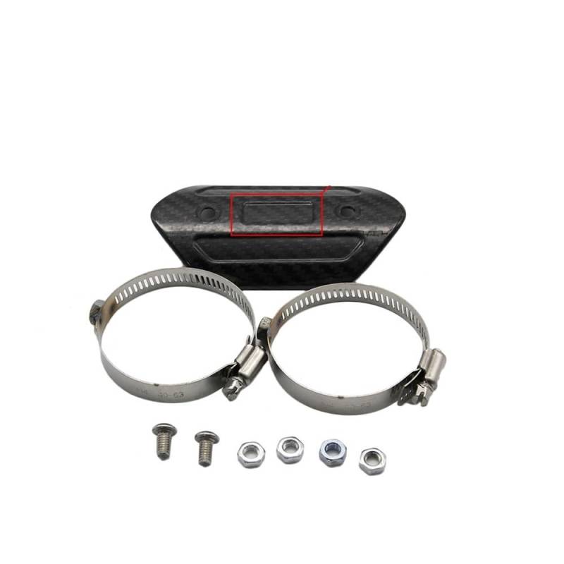 Auspuff Hitzeschutzblech Motorrad Auspuff Schalldämpfer Schutz Hitzeschild Abdeckung Schutz Abdeckung 40-63mm Für AR SC Auspuff Wärmedämmung Abdeckung Schutz von SinSed