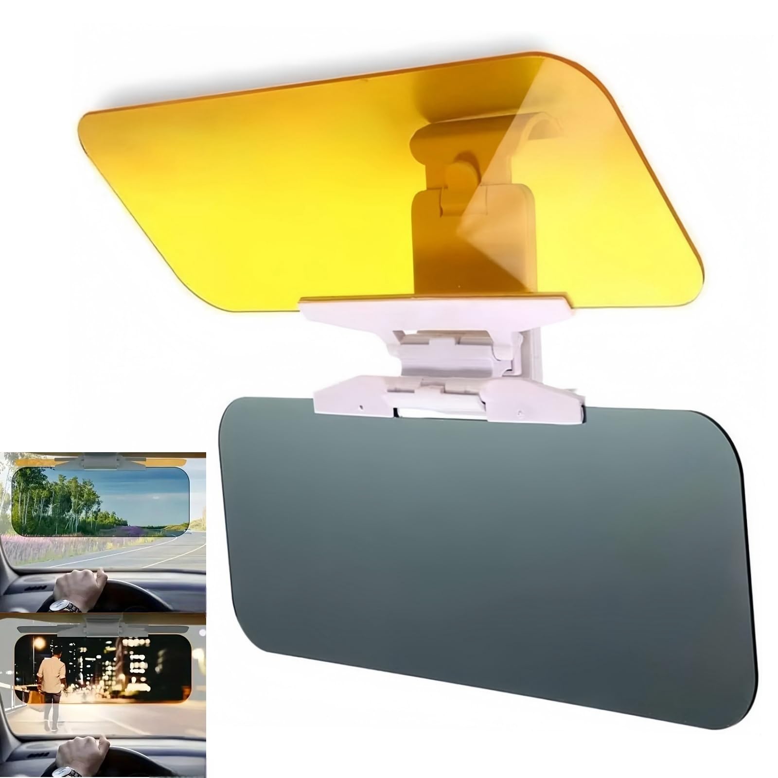 Auto-Sonnenblende mit polarisiertem Blendschutz, 2-in-1 für Tag und Nacht, blendfrei, Sonnenblenden-Verlängerung für Auto, blendfreie Sonnenblende, polarisierte Sonnenblende Auto-Sonnenblende mit polarisiertem Blendschutz, 2-in-1 für Tag und Nacht, blendfrei, Sonnenblenden-Verlängerung für Auto, blendfreie Sonnenblende, polarisierte Sonnenblende von SingHao