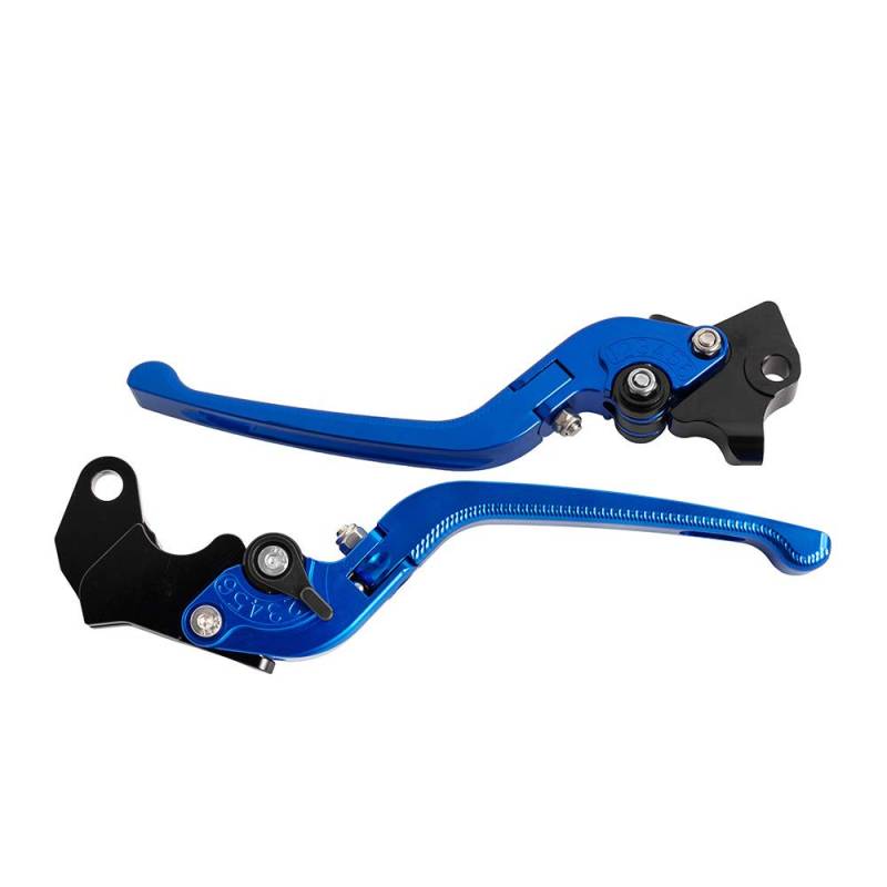 CNC Aluminium 3D verstellbarer Bremsgriff Klappbarer Motorrad-Kupplungshebel für Yamaha WR 125X 2011-2015 (Blau) von Sinkees