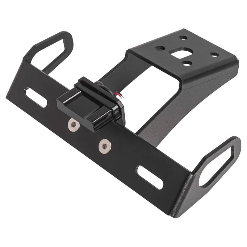 Motorrad-Schutzblech-Eliminator-Kennzeichenhalter aus Aluminium für Kawasaki ZX6R 2009–2018 für ZX10R 2008–2010 (schwarz) von Sinkees