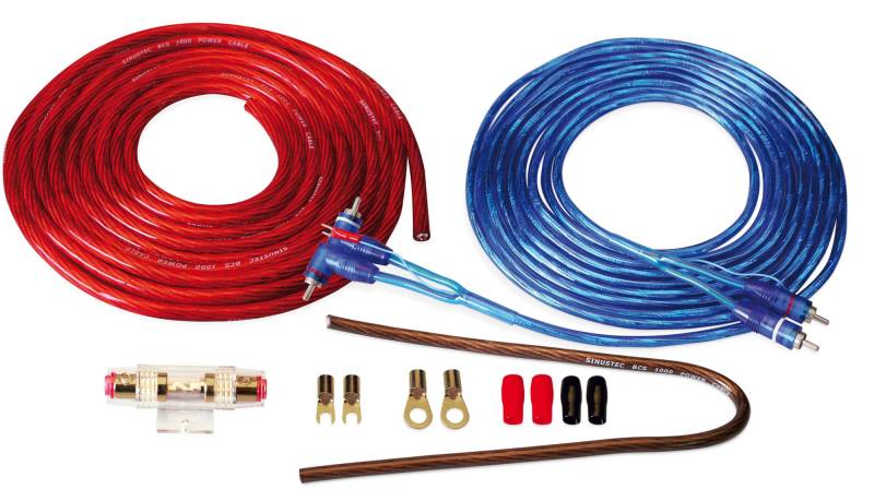 Sinustec BCS-1000 5m Car-Hifi Batteriekabel Set 10mm² von Sinustec