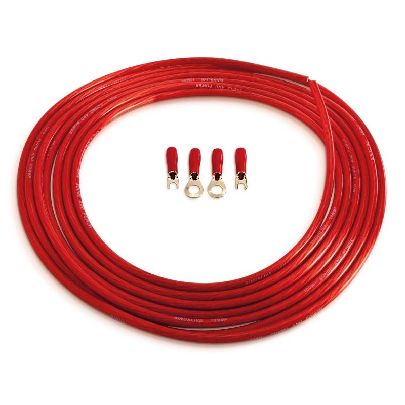 Sinuslive BK10P 5m Batteriekabel rot 10mm² von Sinuslive