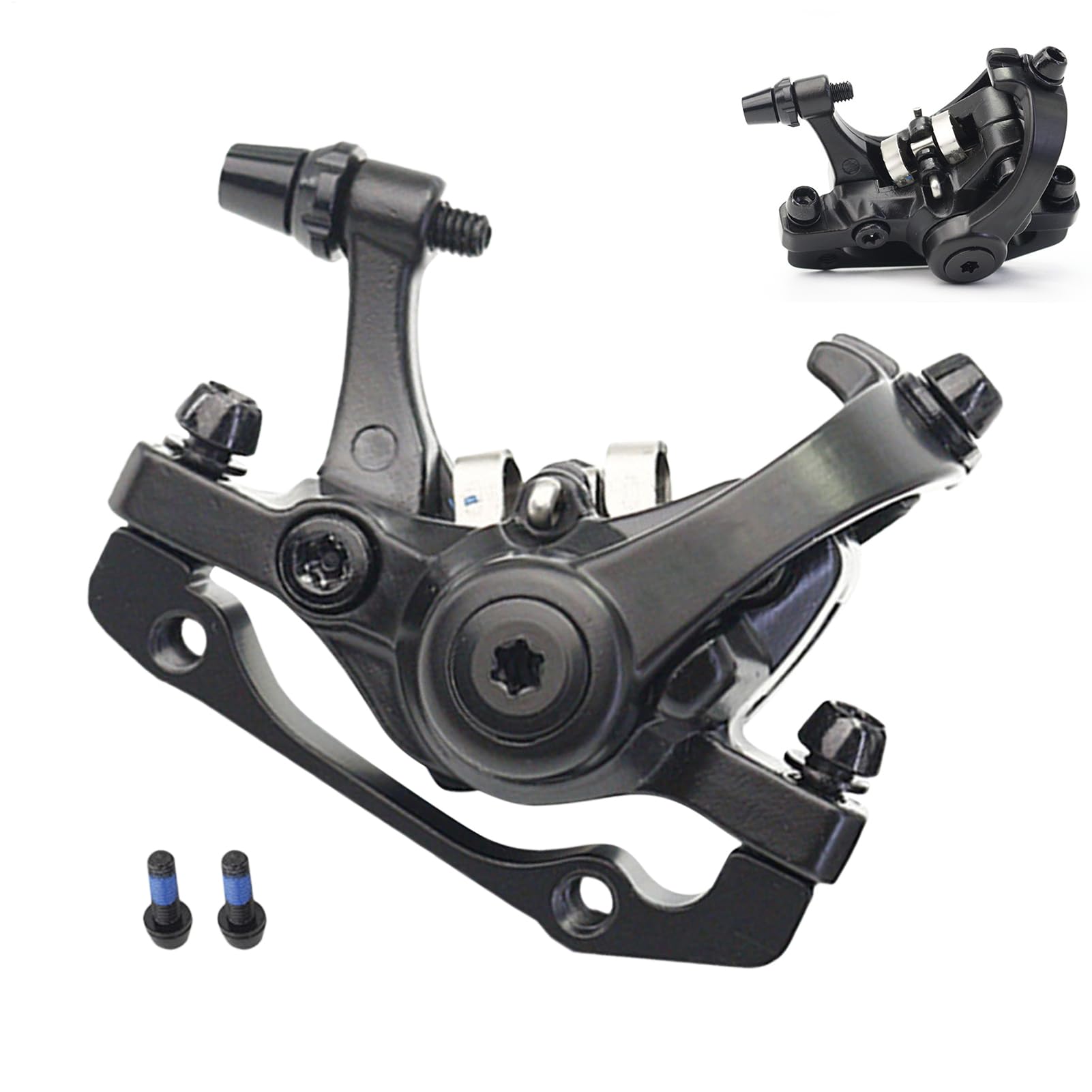 Sionhiuo Bremssattel Radfahren, Frontbremscontainer,Mechanische Scheibenbremse | Einstellbare Dichtheit Aluminiumlegieradapter, professioneller Ersatzteil für Mountain Road Bikes Sionhiuo Bremssattel Radfahren, Frontbremscontainer,Mechanische Scheibenbremse | Einstellbare Dichtheit Aluminiumlegieradapter, professioneller Ersatzteil für Mountain Road Bikes von Sionhiuo