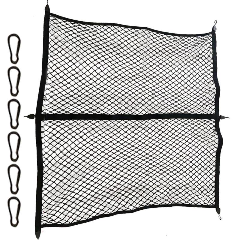 Gepäcknetze für Pickup-Trucks, elastische 6 Karabiner, strapazierfähiges Netz-Organizer, Netz-Organizer für Pickups, LKW, Anhänger, , ATV/ und sogar Boote von Sirseon