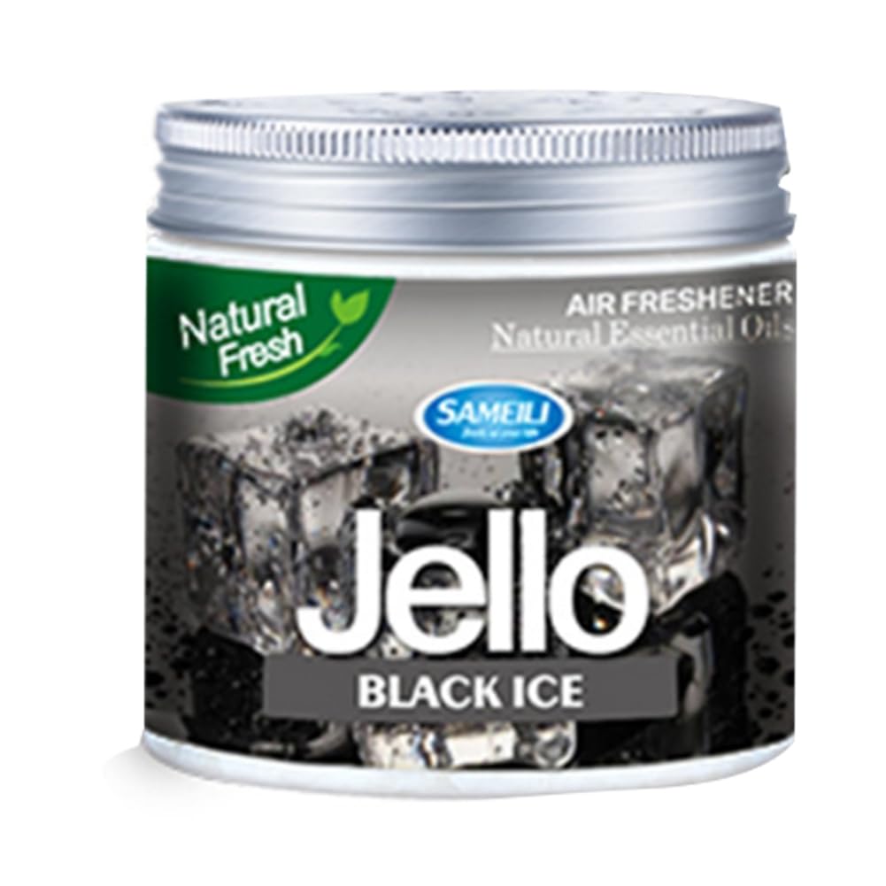 Sirxlevcy Auto 220g Jello Parfüm Lufterfrischer Autobalsam Desodorierend Langanhaltender Duft Auto Aromatherapie BLACKICE von Sirxlevcy