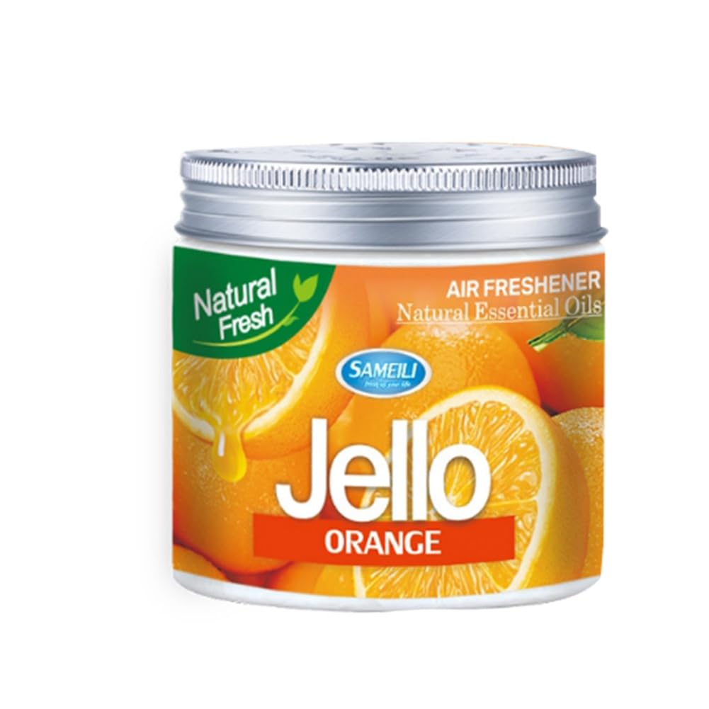 Sirxlevcy Auto 220g Jello Parfüm Lufterfrischer Autobalsam Desodorierend Langanhaltender Duft Auto Aromatherapie ORANGE von Sirxlevcy