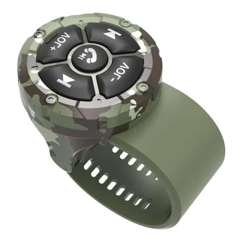 Sirxlevcy Bluetooth-Medientasten-Fernbedienung, 5 Tasten, Kabelloser Musik-Controller für Auto-Motorrad-Lenkrad-Medien-Controller von Sirxlevcy
