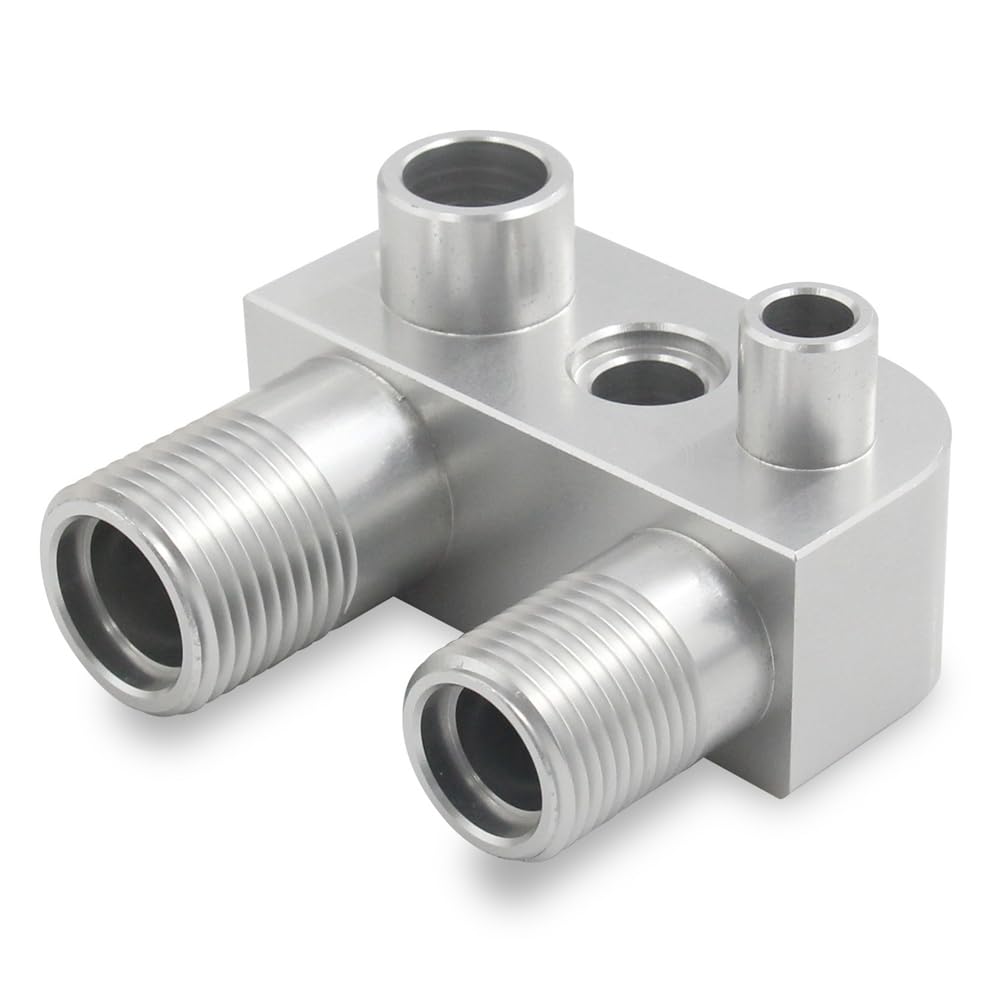 Sirxlevcy Für LSX LS3 Motortauschumrüstung A/C-Leitungskompressor-Adapteranschluss, AC-Kompressor-Aluminiumadapter Sirxlevcy Für LSX LS3 Motortauschumrüstung A/C-Leitungskompressor-Adapteranschluss, AC-Kompressor-Aluminiumadapter von Sirxlevcy