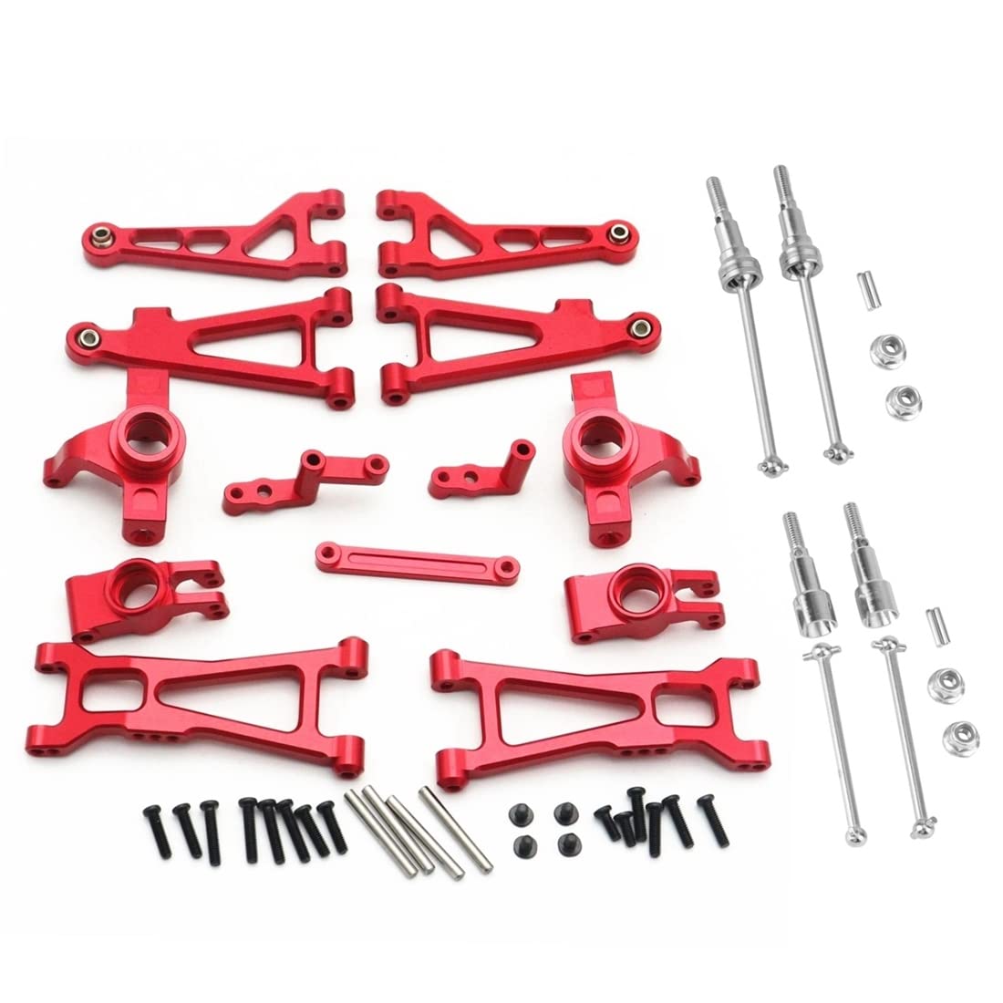 Sirxlevcy Metall-Antriebswellen-AufhäNgungsarm-Set für HBX 16889 16889A 16890 SG1601 SG1602 1/16 RC-Auto-Upgrade-Teile,1 Sirxlevcy Metall-Antriebswellen-AufhäNgungsarm-Set für HBX 16889 16889A 16890 SG1601 SG1602 1/16 RC-Auto-Upgrade-Teile,1 von Sirxlevcy