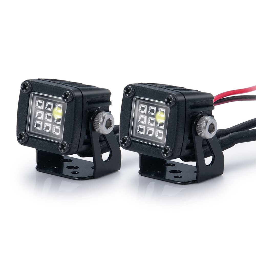 Sirxlevcy Modifizierte Scheinwerfer Spotlights Car Top Lights Bumper Lights für AXIAL SCX10 TRX4 TRX6 1/10 RC Crawler Car,C Sirxlevcy Modifizierte Scheinwerfer Spotlights Car Top Lights Bumper Lights für AXIAL SCX10 TRX4 TRX6 1/10 RC Crawler Car,C von Sirxlevcy