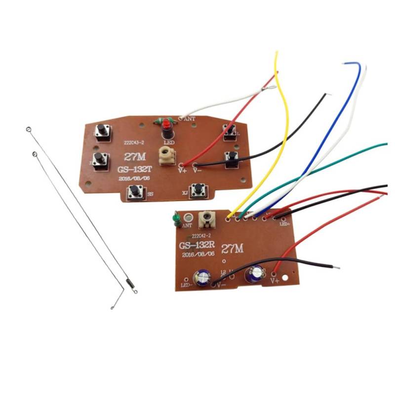 Sirxlevcy RC Auto Fernbedienung Empfängerplatine Set 27MHz Schaltkreis PCB Sender Empfängerplatine für Modell Lastwagen RC Auto Crawler Fahrzeuge von Sirxlevcy