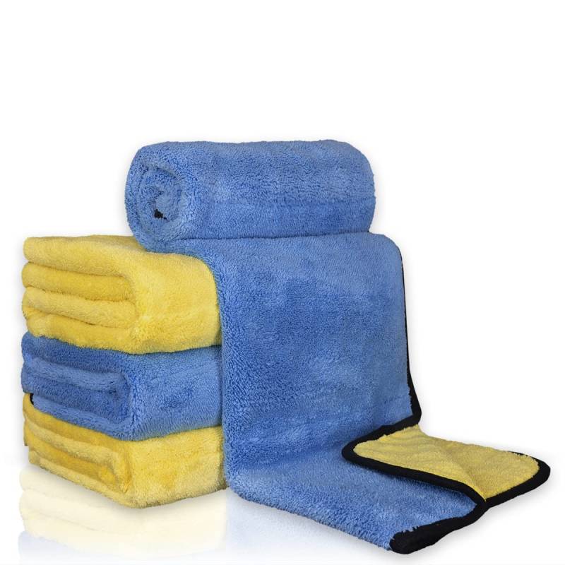 Sisbrill Zweifarbiges Ultra-weiches Trockentuch, für Autolack und Motorrad, 80 x 50 cm von Sisbrill