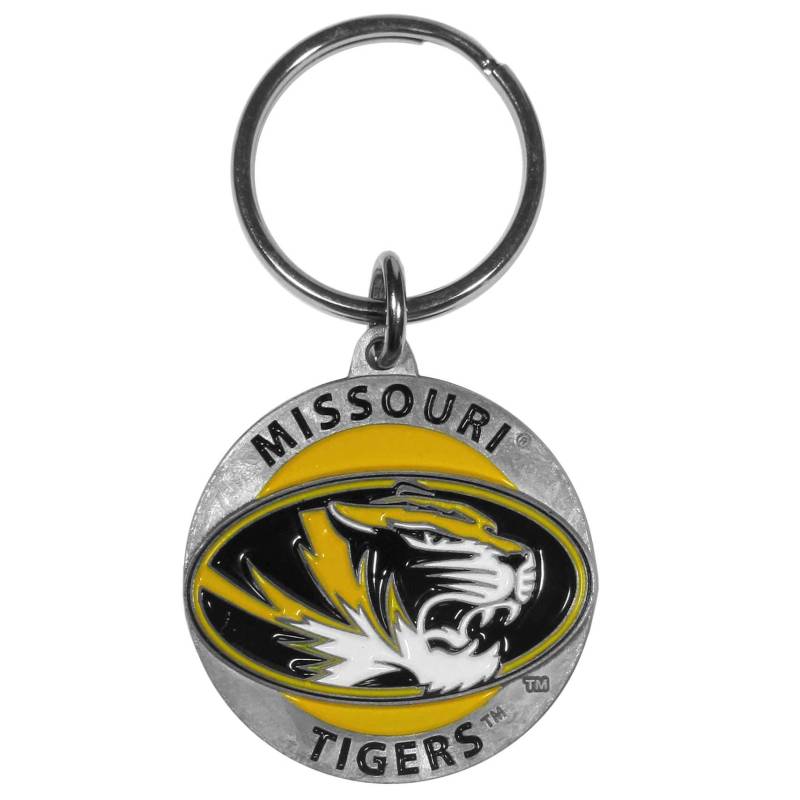 Siskiyou Sports NCAA Fan Shop Missouri Tigers geschnitzter Metall-Schlüsselanhänger, Einheitsgröße, Teamfarbe von Siskiyou