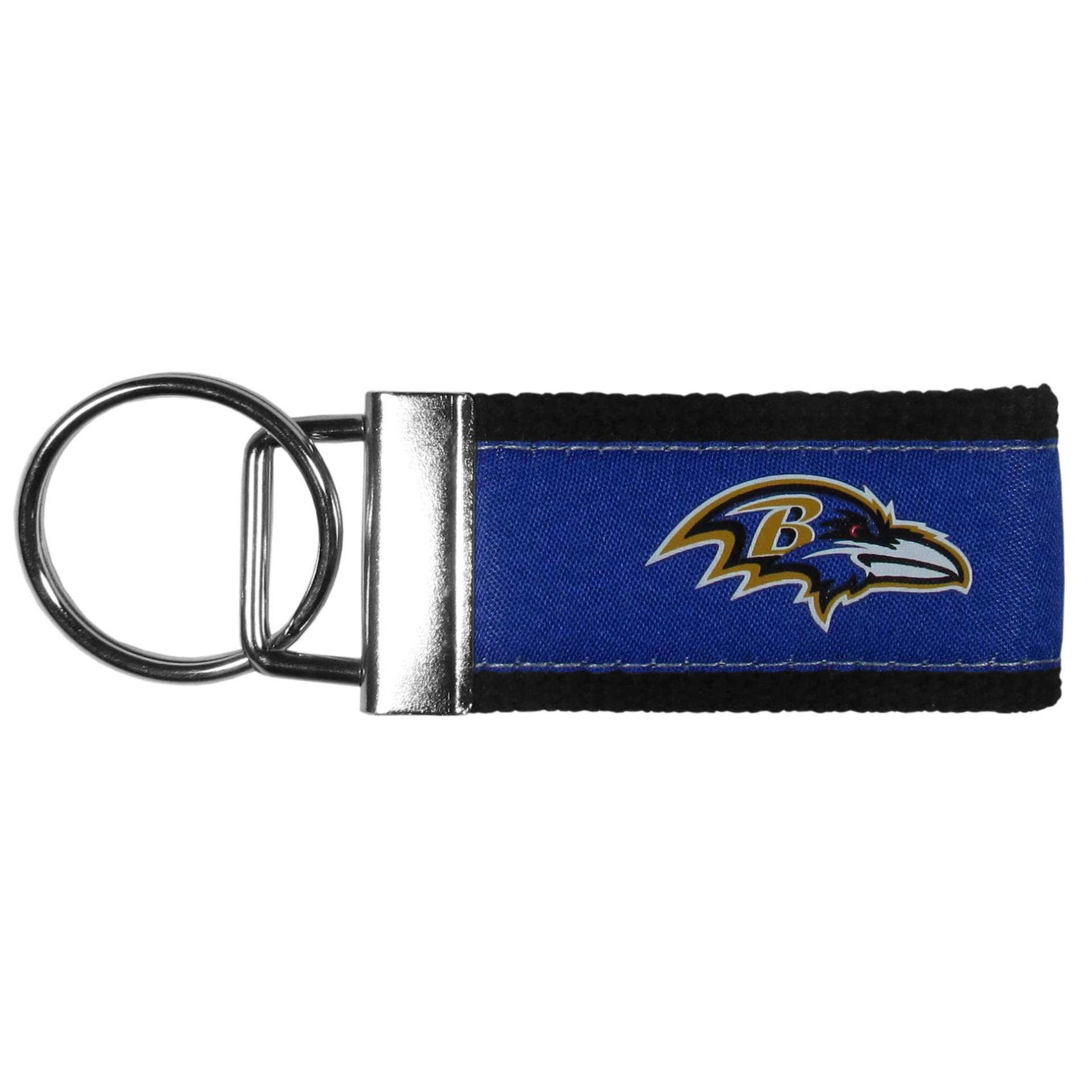 Siskiyou Sports NFL Baltimore Ravens gewebter Schlüsselanhänger, Einheitsgröße, Teamfarben von Siskiyou