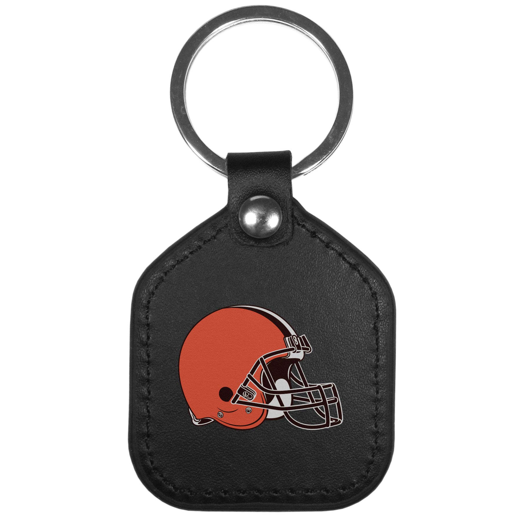 Siskiyou Sports NFL Cleveland Browns Unisex Schlüsselanhänger aus Leder, quadratisch, Schwarz, Einheitsgröße von Siskiyou