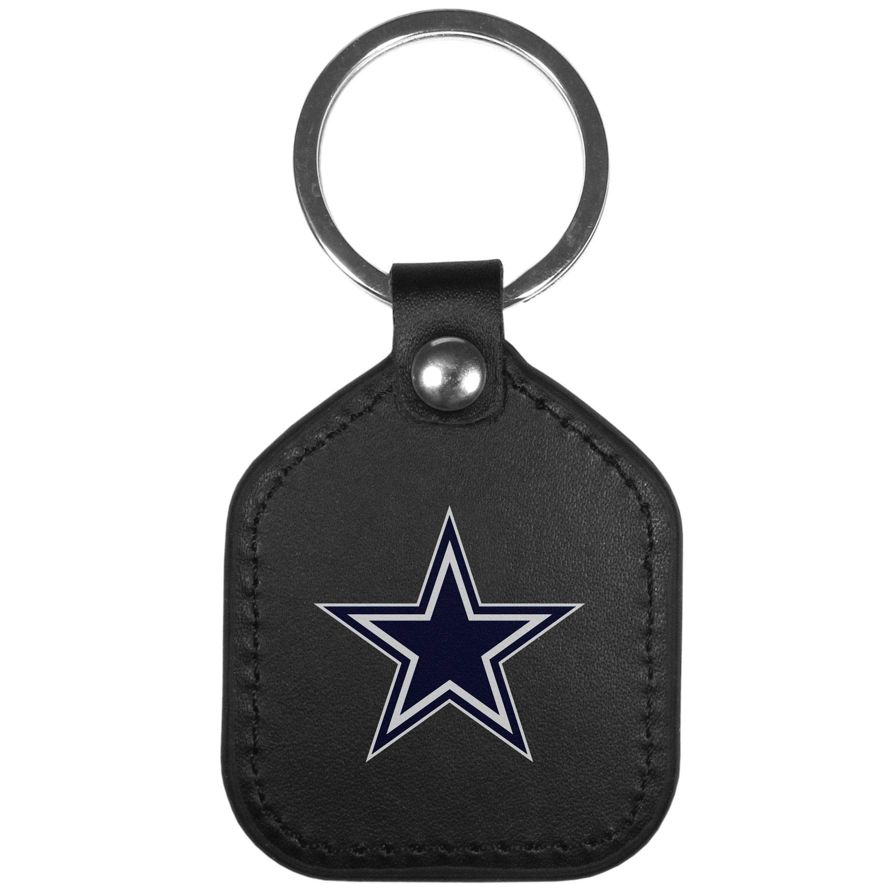 Siskiyou Sports NFL Dallas Cowboys Unisex Leder Square Schlüsselanhänger, Schwarz, Einheitsgröße von Siskiyou