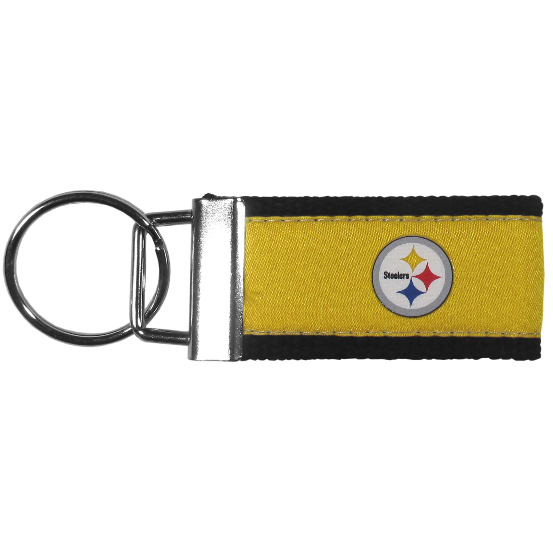 Siskiyou Sports NFL Pittsburgh Steelers gewebter Schlüsselanhänger, Einheitsgröße, Teamfarben von Siskiyou