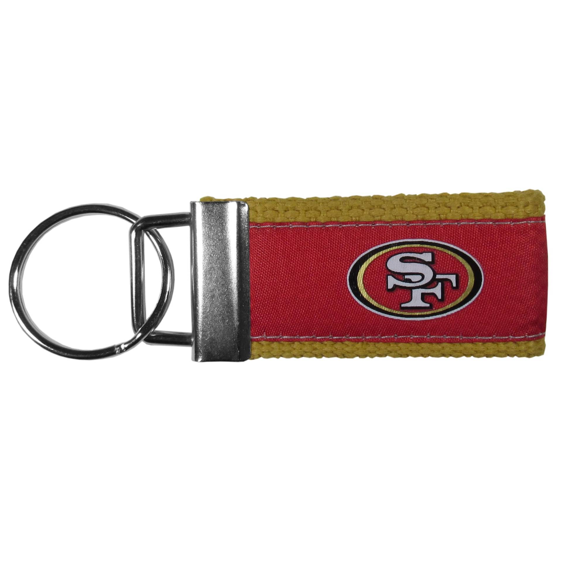 Siskiyou Sports NFL San Francisco 49ers gewebter Schlüsselanhänger, Einheitsgröße, Teamfarben von Siskiyou Sports