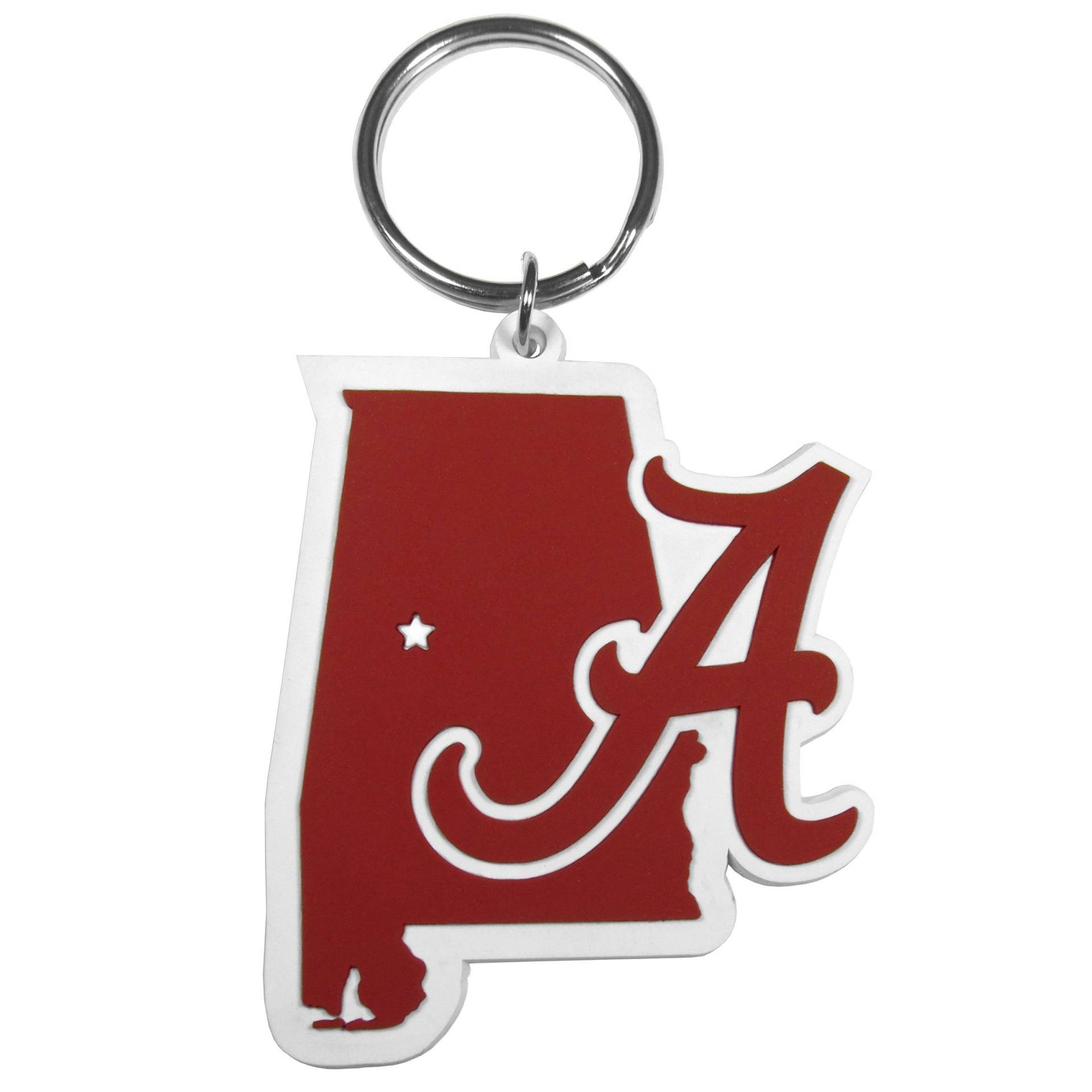 Siskiyou Unisex-Erwachsene NCAA Alabama Crimson Tide Home State Flexi Schlüsselanhänger, Rot von Siskiyou