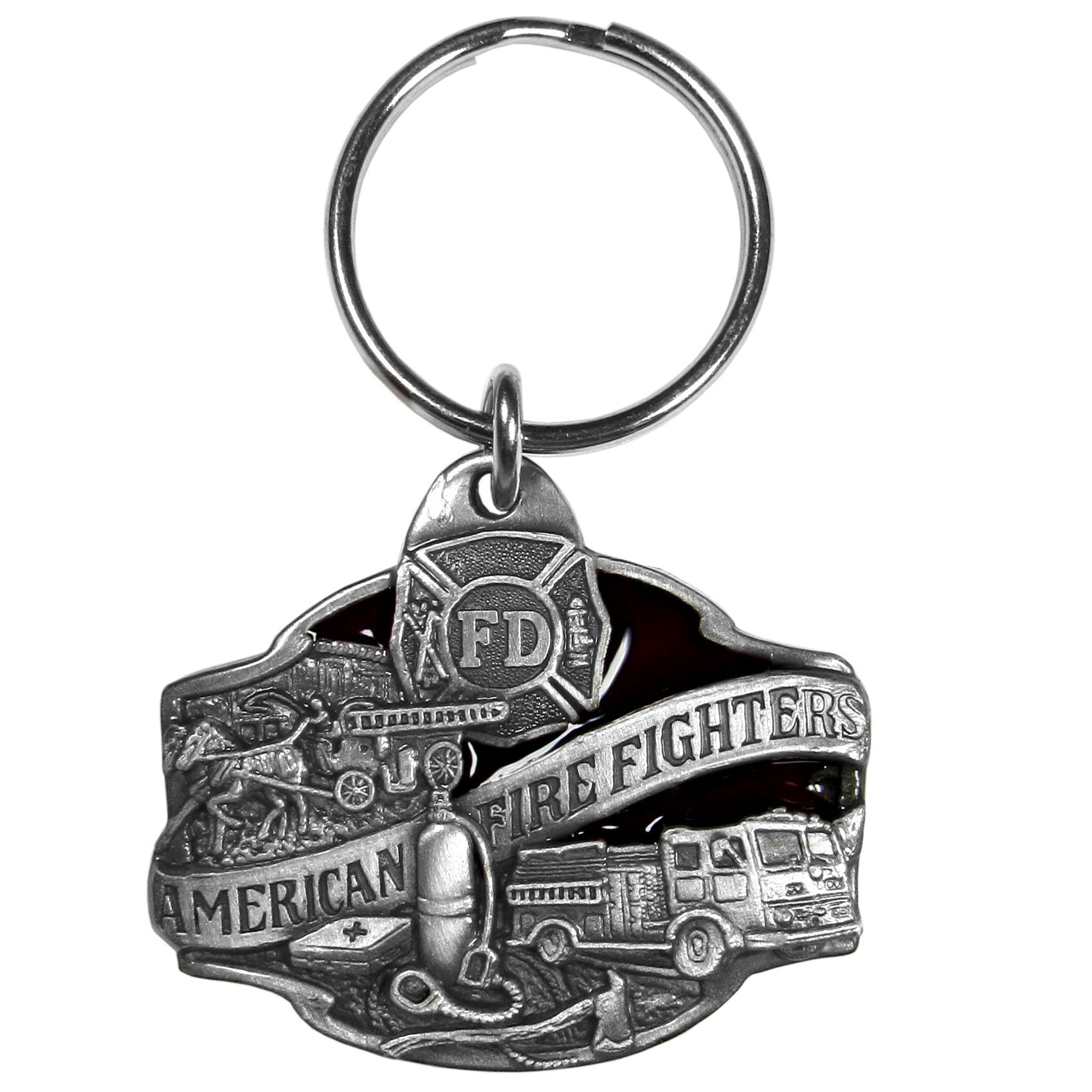 Siskiyou Automotive Metall Schlüsselanhänger American Firefighter Emaillierte Details Siskiyou Automotive Metall Schlüsselanhänger American Firefighter Emaillierte Details von Siskiyou