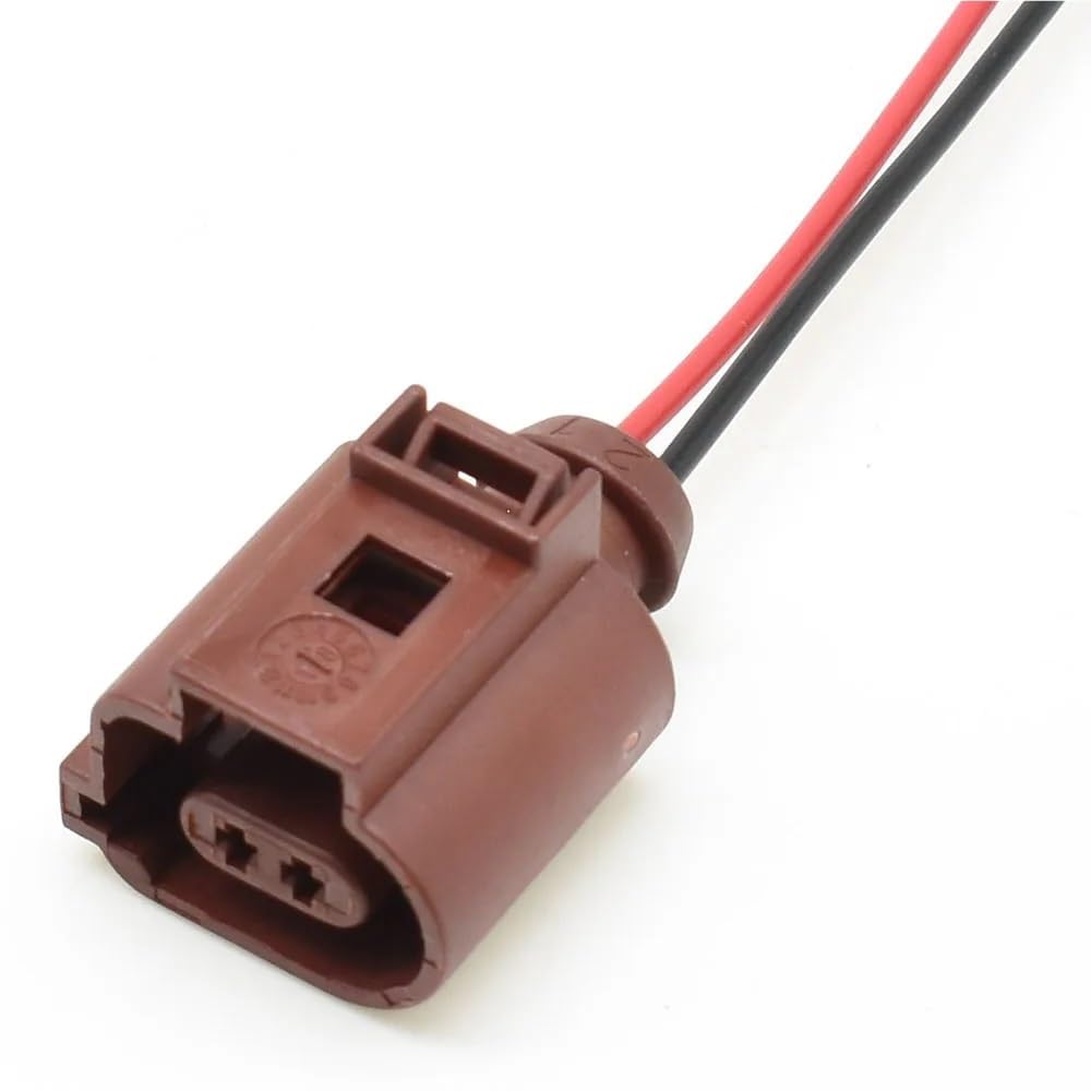 Auto Kabelstecker 2 Pin Weiblich Männlich Auto Abgas Temperatur Sensor Kabelbaum Sockel 6X0973802A 1J0973702A(1pcs Female) von Siuku