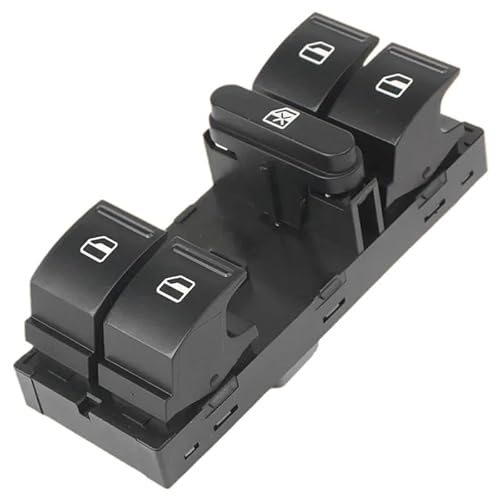 Fensterheber Schalter 1Z0959858B 1Z0959858 5J0959855 Kompatibel Mit Skoda Für Roomster 2006-2015 Elektrische Fensterheber Schalter Grünes Licht(1Z0959858B) von Siuku