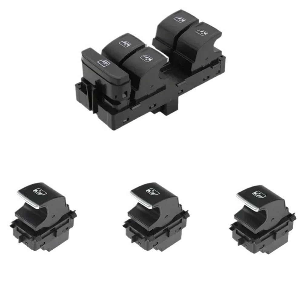 Fensterheber Schalter Kompatibel Mit Skoda Für O&ctavia Für Superb 2014–2018 Schalter Für Fensterhebersteuerung 5G0959857 5G0959855(A Set) von Siuku