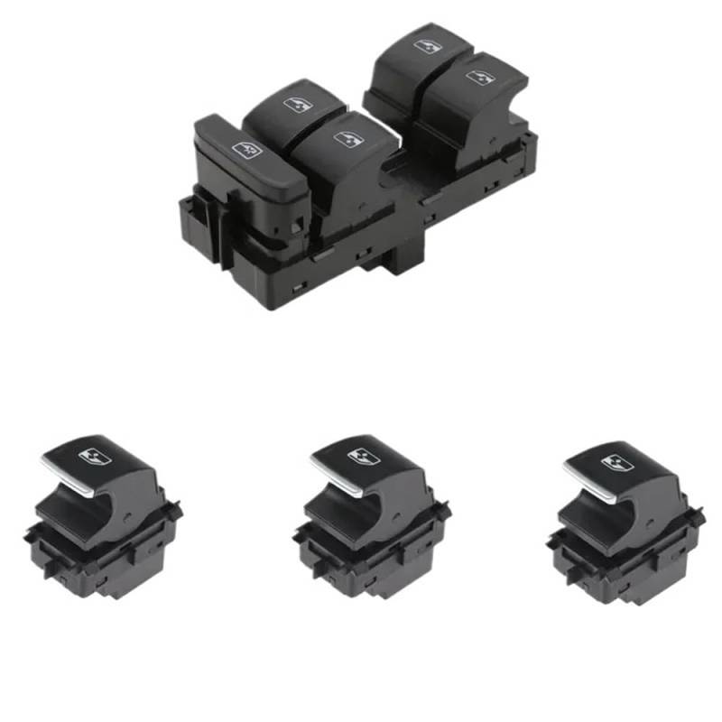 Fensterheber Schalter Kompatibel Mit Skoda Für O&ctavia Für Superb 2014–2018 Schalter Für Fensterhebersteuerung 5G0959857 5G0959855(A Set) von Siuku