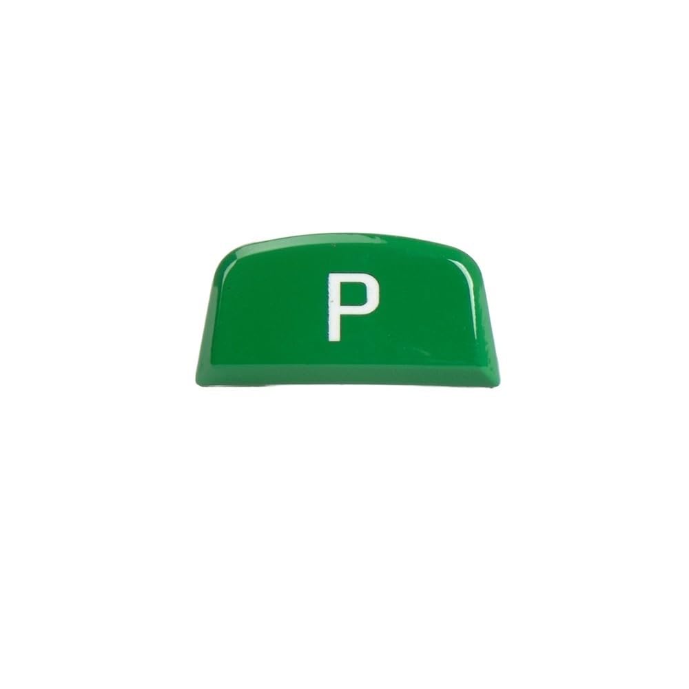 Parkbremse Schalter Kompatibel mit Land für Range für Rover Sport 2014 2015 2016–2020 Auto-Schalthebel, automatische Parkknopfkappe, Buchstabe P-Knopf LR086213(Green) von Siuku