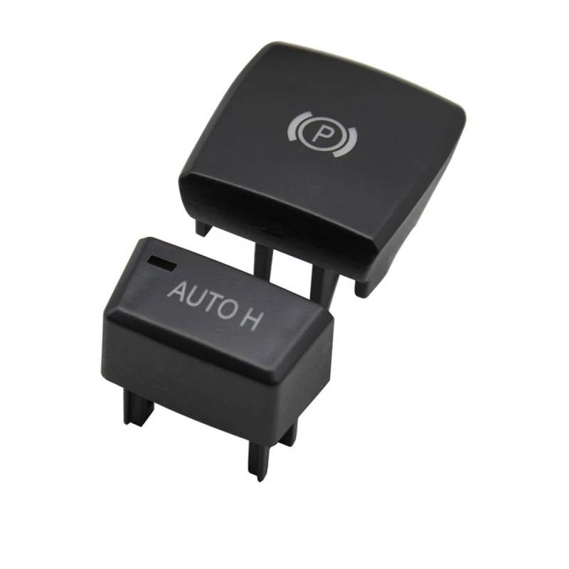 Parkbremse Schalter Kompatibel mit X6 für E71 E72 2008-2015 61319148508 Auto Elektronischer Handbremsen-Parkschalter Auto H Hold P-Tastenabdeckung(Black Set) von Siuku